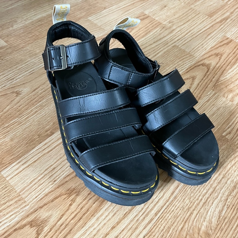 Dr. Martens Black Platform Sandals